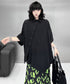 Side Button Hem Blouse